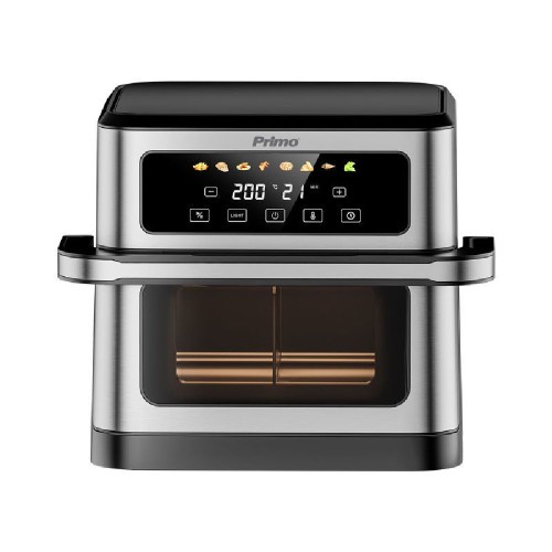 AIR FRYER  PRAF-40565 AIRFRYER XXL DUAL OR SINGLE  DIGITAL INOX/ΜΑΥΡΗ 1800W 10LT